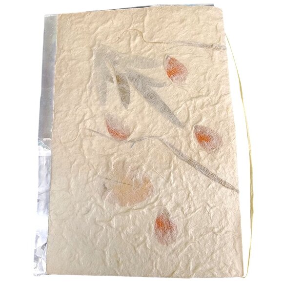 Vintage Hallmark Card Paper Mache Natural Leaves Flowers Angel Birthday Heaven - Picture 3 of 11